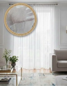 Resim Livoras Home Balıksırtı Sık Dokuma Tül Perde Beyaz 