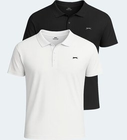 Resim Slazenger SLOAN 2 li Set Erkek Tişört Beyaz - Siyah 