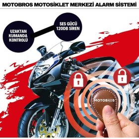 Resim Motobros Akıllı Merkezi Motosiklet Alarmı (uzaktan Kumandalı) 