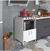 Resim Kenzlife ocak dolabı aysu byz 85*60*57 mutfak modül mini fırın mi 