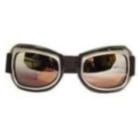 Resim MOTOANL Motosiklet Gözlük Chopper Ve Scooter Model Ce Onaylı Lastikli Motor Gözlüğü 