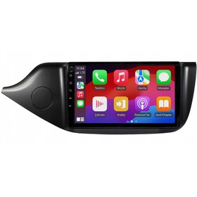 Resim Kia Ceed Araç Multimedya Android Ekran Carplay Navigasyon Double Teyp 4+64 9" 12-19 Black Cadence 