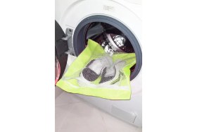 Resim İlk El Grup Ieg™ Sarı- Fermuarlı - Hassas Çamaşır Terlik Ayakkabı Yıkama Filesi Büyük Boy 