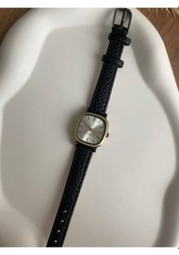 Resim Rub155 25 Mm Rubsey Quartz Minimal Vintage Kadın Kol Saati Siyah 