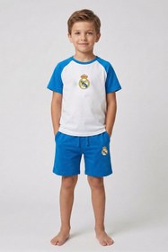 Resim Real Madrid tişört ve şort takım - BEYAZ / 10-11 Yaş 