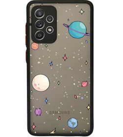 Resim mooodcase Samsung A72 Uyumlu Kamera Lens Korumalı Gezegenler Desenli Lüx Telefon Kılıfı 