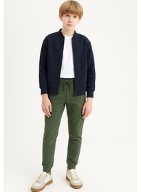 Resim Ahengim Erkek Çocuk Basic Jogger Paça Okul Eşofman Altı Ak-2350 Haki 