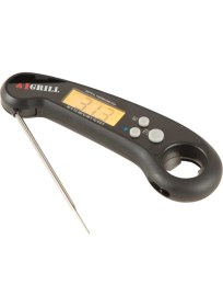 Resim IGRILL Et Termometresi Waterproof Dijital Hızlı Isı Ölçer (Siyah) 