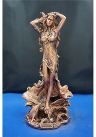 Resim Afrodit Heykel Biblo - 27 Cm Ev Ofis Dekoratif Hediyelik Aksesuar Dekor Bakır 