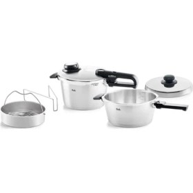 Resim Fissler Vitavit Premium Mat Düdüklü Tencere 4,5+3,5 Litre 