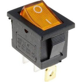 Resim Ic-118 Mini Işıklı Anahtar 3P Sarı Renk 
