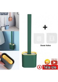 Resim Silikon Tuvalet Temizlik Fırçası Fanyans Temizleme Fırçası 