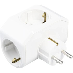 Resim Beyaz Yonca Plus 3lü Topraklı Priz Fiş 03-zm 0.7 M 