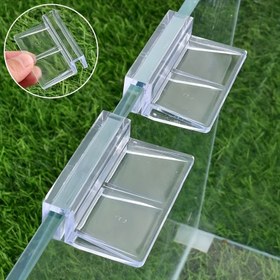 Resim 8 Adet Şeffaf Akrilik Akvaryum Cam Kapağı Klipsleri - Çok Boyutlu 5/6/8/10/12mm Tank Kapak Tutucular, Balık Tankı Kapaklarını Güvenli Bir Şekilde Sabitlemek için Sağlam Tutuş, Dayanıklı & Kolay Kurulum Akvaryum Aksesuarları, Akvaryum Bakımı İçin Aksesuarlar, Çok Yönlü Klip Tasarımı, Minimalist Aksesuar, Ev Akvaristleri İçin 