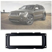 Resim Kosona Jeep Grand Cherokee 1999-2004 Siyah Abs Oto Stéreo Tesisat Kiti - Kolay Kurulumlu Gösterge Paneli Montaj Çerçevesi 182x53mm 