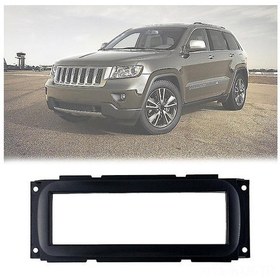 Resim Kosona Jeep Grand Cherokee 1999-2004 Siyah Abs Oto Stéreo Tesisat Kiti - Kolay Kurulumlu Gösterge Paneli Montaj Çerçevesi 182x53mm 