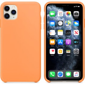 Resim Microsonic Iphone 11 Pro Max (6.5'') Kılıf Liquid Lansman Silikon Papaya 