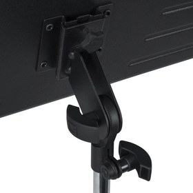 Resim Gator Frameworks 07 0012 GFW-MUS-1000 Standart Nota Sehpası | Katlanabilir Metal Gövde Delikli Tabla 