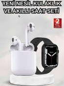 Resim Clevora 2025 Model Akıllı Saat ve 2.Nesil TWS Bluetooth Kulaklık ANC Özelliği Amoled Ekran 