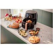 Resim Philips XXL 7,3LT Hacim 7 kat daha hızlı hava akışıyla* orijinal 2225W Airfryer yağsız Fritöz ROSE 