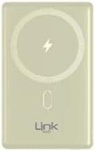 Resim LinkTech WP15 Premium 5000 mAh 15W Kablosuz Şarj Powerbank Gold-Altın 