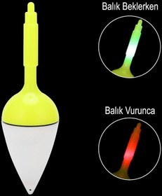 Resim Effe Vuruş Sensörlü Işıklı Şamandıra - 40gr 