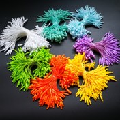 Resim 100 adet/Paket Polyester Mermi Asma Etiketler, Beyaz Plastik Tokalı 8cm Dayanıklı Halat, Kullanımı Kolay ve Ayarlanabilir, Sanat ve El Sanatları Hediye Paketleme Malzemeleri, Marka Hattı 