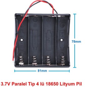 Resim Genel Markalar 18650 2 Tel 4lü Pil Kutusu Paralel 4 Adet 3.7v Paralel Lityum Lion Batarya Yuvası Mobil Güç Kaynağı 