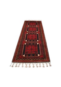 Resim Zehra Abla Halı Yeni El Dokuma Benzersiz Sandıklı Kareli Malatya Yolluk Yün Halı 5654 Renkli 