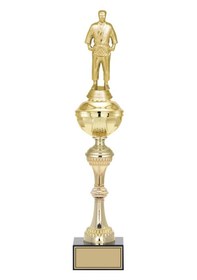 Resim Odak Kupa - Figürlü Kupalar - Judo / Karate Figürlü Kupalar Fg-061 B - 48 Cm Altın - Beyaz 