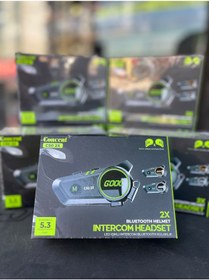 Resim 2 Bağlantılı Motosiklet Kask Kulaklık Intercom Işıklı İnterkom 