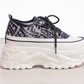 Resim Derinet Bağcıklı Yüksek Taban Kadın Sneaker 