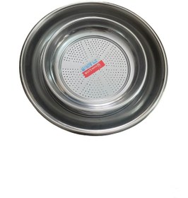 Resim Mobilreyon Paslanmaz Krom Süzgeç Süzek Ilistir 2'li Set 27-33 Cm 