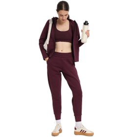 Resim Sportive Peoria Kadın Bordo Günlük Stil Eşofman Üstü 25KK1048-BRD 