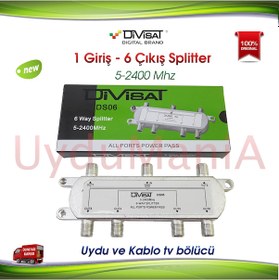 Resim Divisat 1 Giriş 6 Çıkış 1/6 Splitter 5-2400 