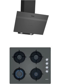 Resim Siemens Gri 2 li Ankastre Set 480 ( EO6C9PO00O - LC64KPJ70T ) 