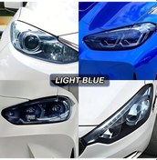 Resim Chuangyinshop Light Blue 30x300cm 11.81x118.11ınch Su Geçirmez Çizilmeye Dayanıklı Kendinden Yapışkanlı Pvc Far Filmi 