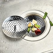 Resim Paslanmaz Çelik Mutfak Lavabo Süzgeci - Dayanıklı Drenaj Filtresi & Saç Tutucu, Banyo ve Küvet Atık Tuzakları için Kolay Temizlenebilir Tıpa 
