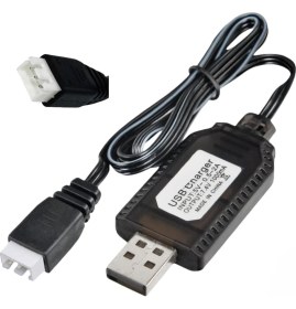 Resim Epilons 7.4V Li-ion SM-3P Soket Drone Bataryası USB Şarj Kablosu 