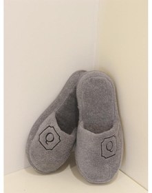 Resim Q Harf Havlu Banyo Ev Otel Lohusa Unisex Kalın Taban Terlik 