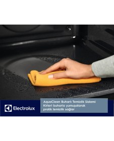 Resim Electrolux EOH2H00BX AquaClean Temizleme Sistemli 58 lt Multifonksiyonel Ankastre Fırın 