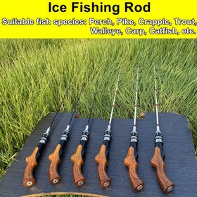 Resim Buz Altı Olta Kamışları - Donmuş Sularda Eşsiz Kontrol İçin Ultra Hassas, Dayanıklı Ergonomik Tutamaklar. Buzun Altında Macera Arayan Oltacılar İçin Mükemmel. 50cm/19.7inch, 60cm/23.6inch, 70cm/27.6inch, 80cm/31.5inch 