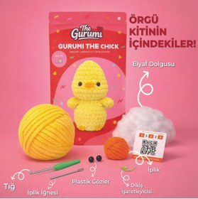 Resim The Gurumi CivCiv - Yeni Başlayanlar İçin CivCiv Amigurumi Örgü Kiti - Videolu & Tüm Malzemelerle Hobi Seti 
