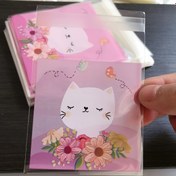 Resim 100 Adet Sevimli Kedi & Kelebek Kendinden Yapışkanlı Torbalar - Kurabiyeler, Atıştırmalıklar, Fındık, Hediyeler & Mücevherler İçin Mükemmel - Ev, Mutfak, Fırın Malzemeleri, Çiçek Deseni, Şeker, Tohumlar, Noel Malzemeleri İçin Dayanıklı Plastik Ambalaj 