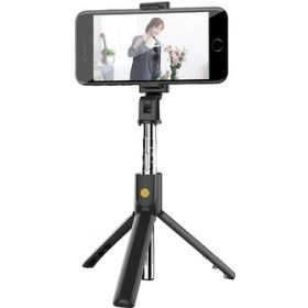 Resim Microcase Uzaktan Kumandalı Bluetooth Selfie Çubuğu 3 Ayaklı 60 cm Tripod - K07 