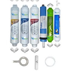 Resim Pemax Water Solutions Kapalı Kasa Su Arıtma Cihazlarına Uygun Eco 6'lı Pallas Mebran Alkali-Tatlandırıcı Set 