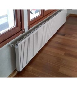 Resim Alurad Alüminyum Panel Radyatör Çiğdem 600 x 8 Ral 9010 Kırık Beyaz 