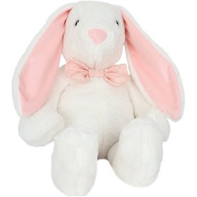 Resim Papyonlu Uzun Kulak Tavşan Ekru 60 Cm Çok Renkli 
