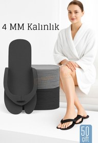 Resim Transformacion 4 MM Kalın Tek Kullanımlık Spa Otel Pedikür Terliği 50 Çift 722330 