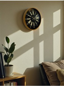 Resim 36 Cm Kahverengi Duvar Saati Kahverengi 
